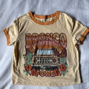 Ford Bronco Cropped Graphic T Shirt